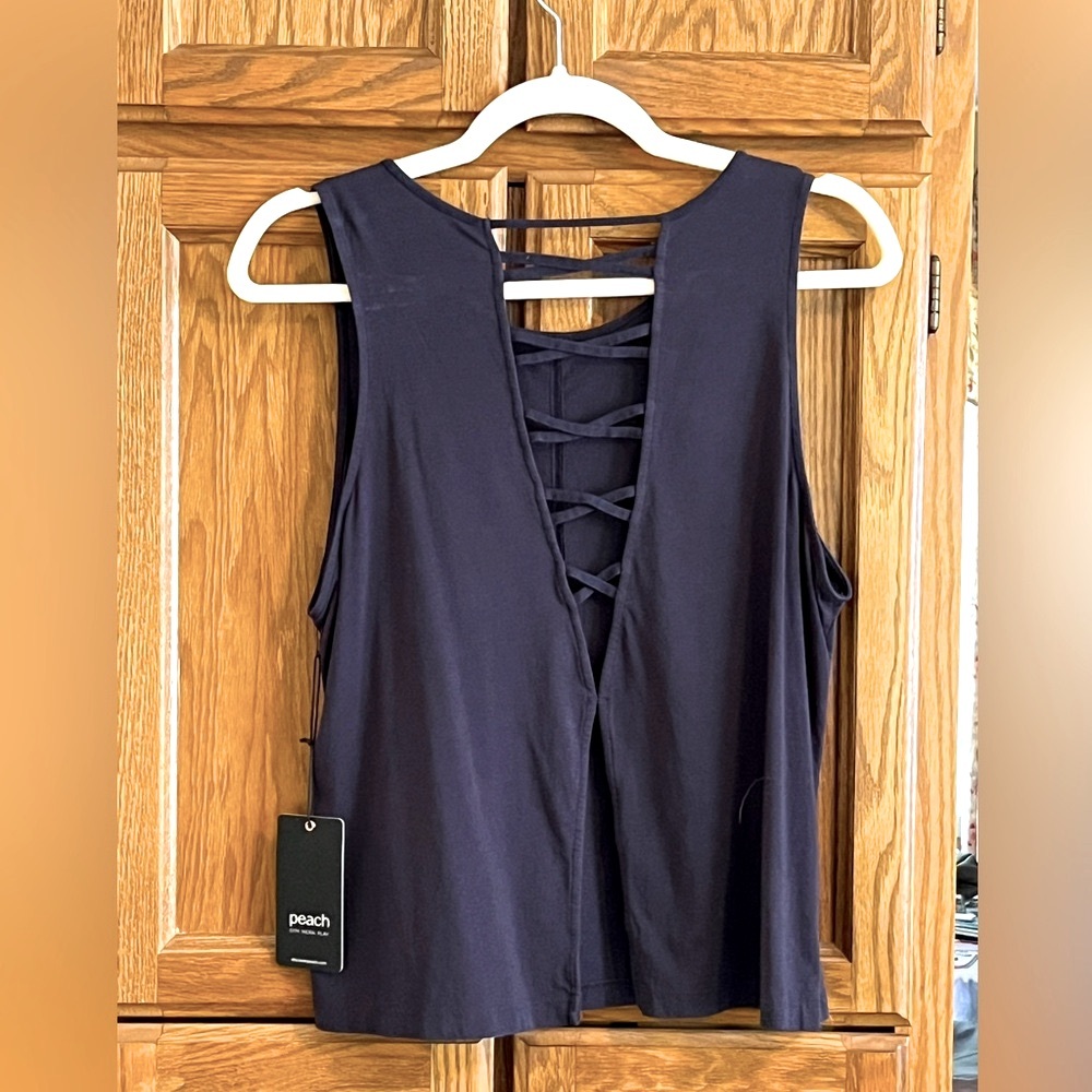 NWT Peach Tokyo Tank - criss-cross tank
